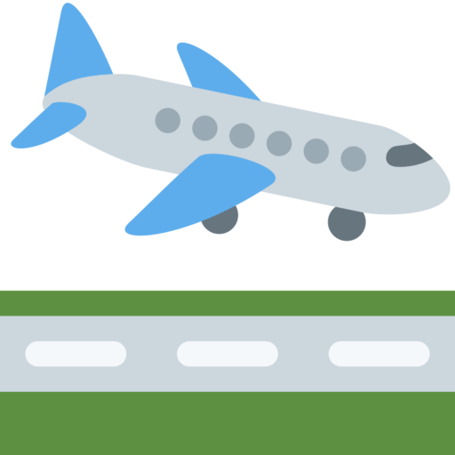 Airplane Arrival Free Png Icon Download (black, green, silver, white, gray)