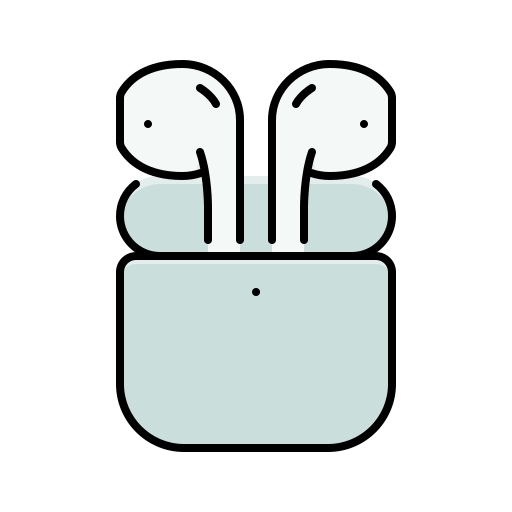 Airpods Png Photos (white, black, silver, lavender, mint)