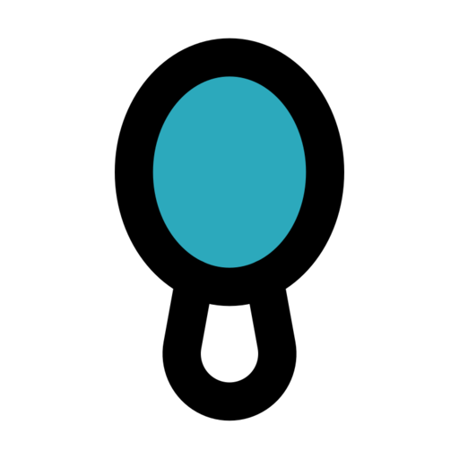 Mirror 2 Free Png Icon Download (black, teal)