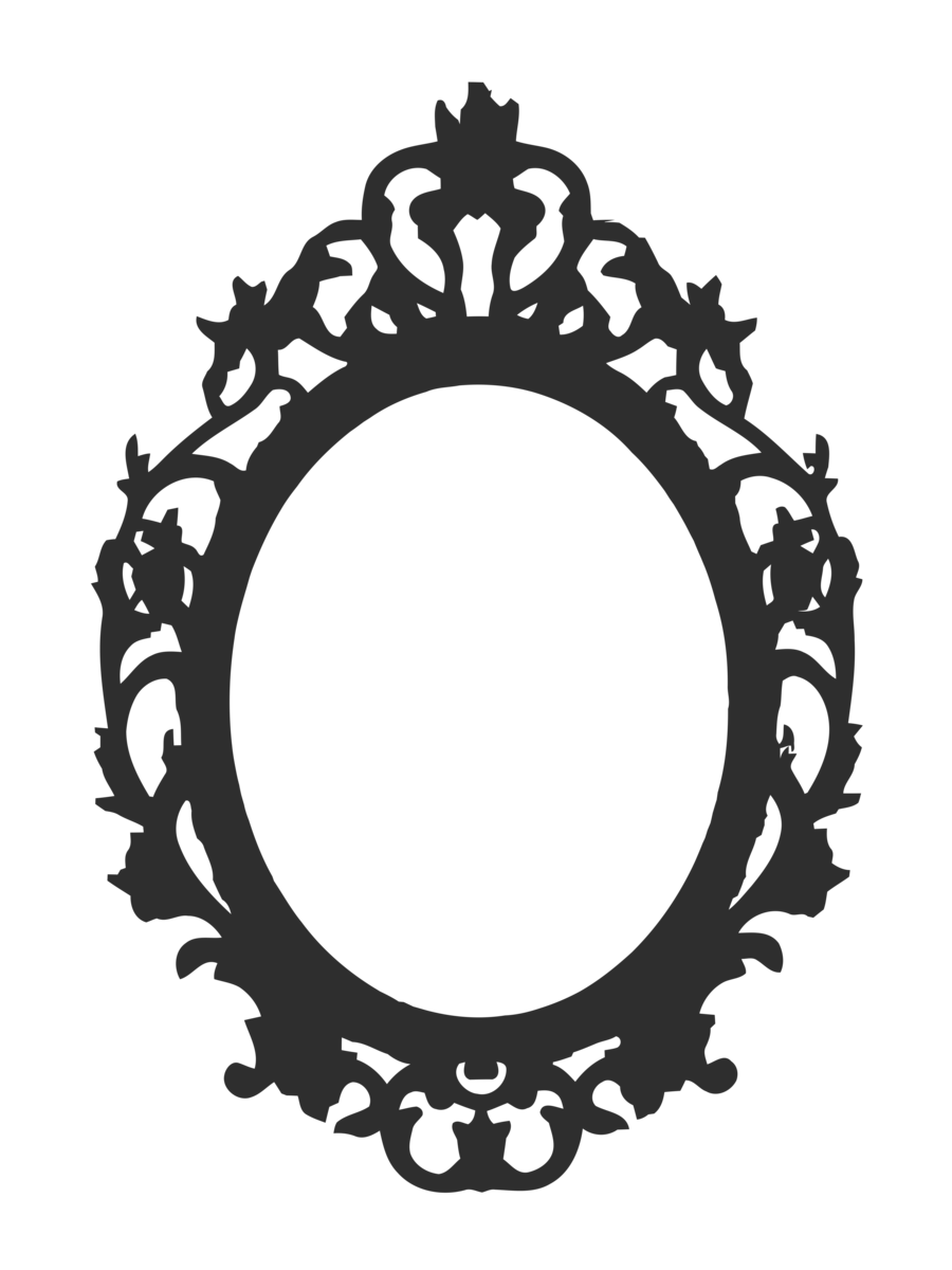 Mirror Frame Png Hd (black)