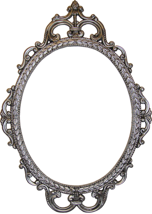 Mirror Frame Png Image (gray, black)