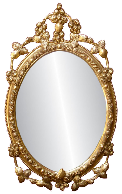 Mirror Frame Png Photo (white, lavender, black)