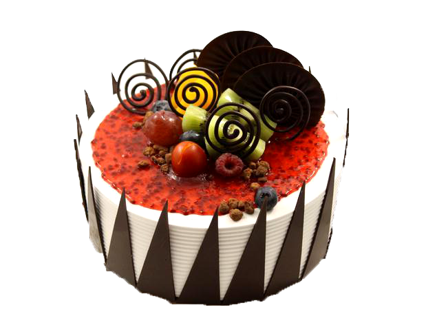 Birthday Chocolate Cake Transparent Png (white, black)