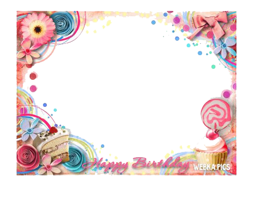 Birthday Frame Png Transparent (white)