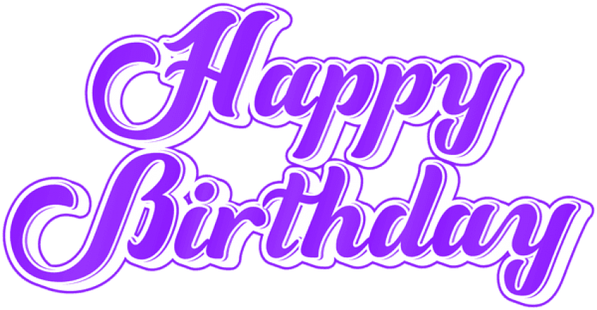 Birthday Logo Png Hd (black, purplish red, white)