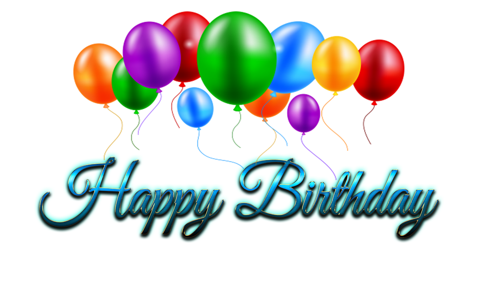 Birthday Logo Png Isolated Clipart (green, black)