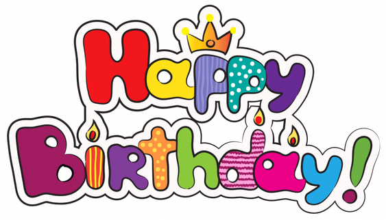 Birthday Png Clipart (black, red, purple, white)