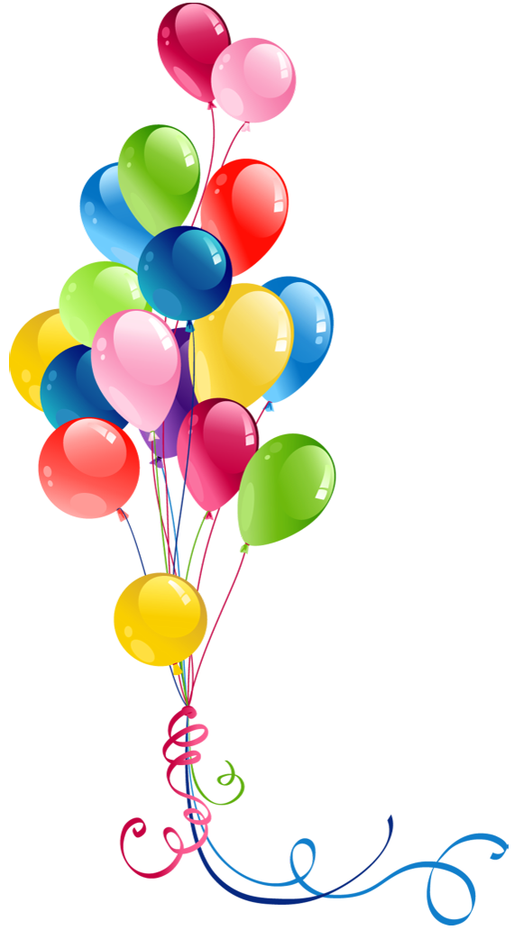 Birthday Party Balloon Bunch Png (red, maroon, indigo, black, white)