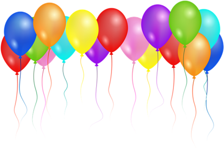 Birthday Party Balloon Vector Png (black)