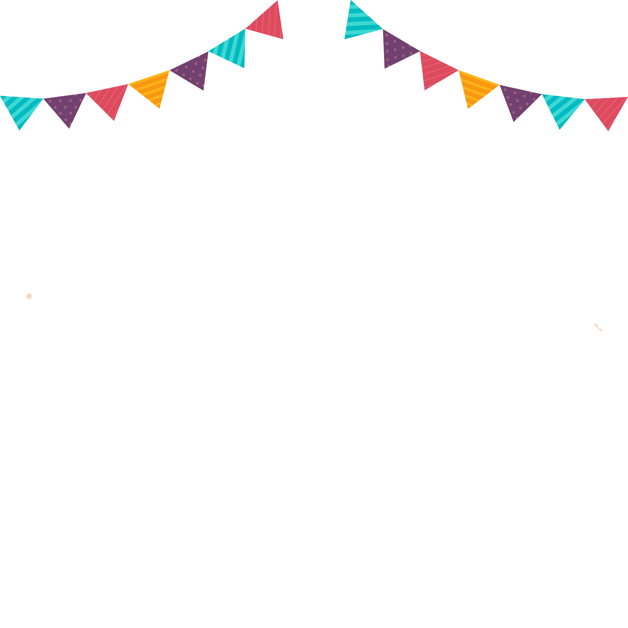 Birthday Transparent Png (teal, lavender, silver, gray, white)