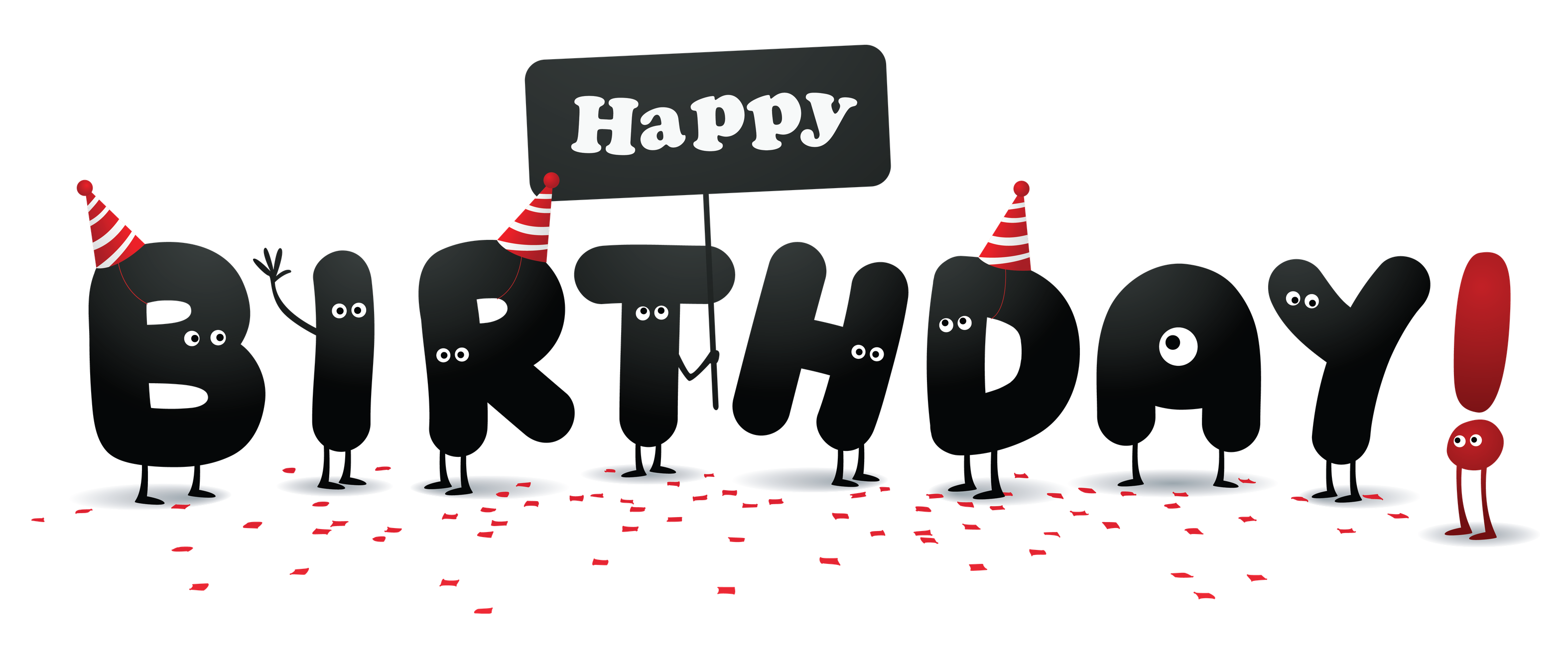 Birthday Vector Png Image (black)