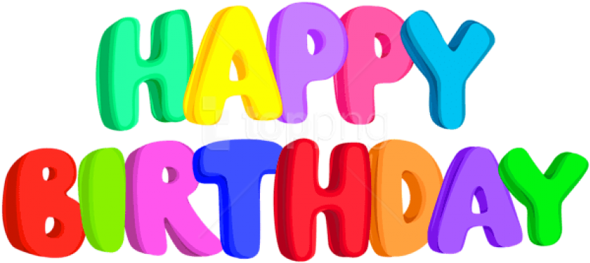 Birthday Vector Png (yellow, blue, olive, violet, black)