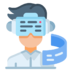 Virtual Reality Avatar Man Technology Icon Free Png Icon Download (silver, black, gray, lavender, pink)