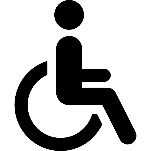 Disabled Symbol Png Image (white, gray, indigo, black, silver)