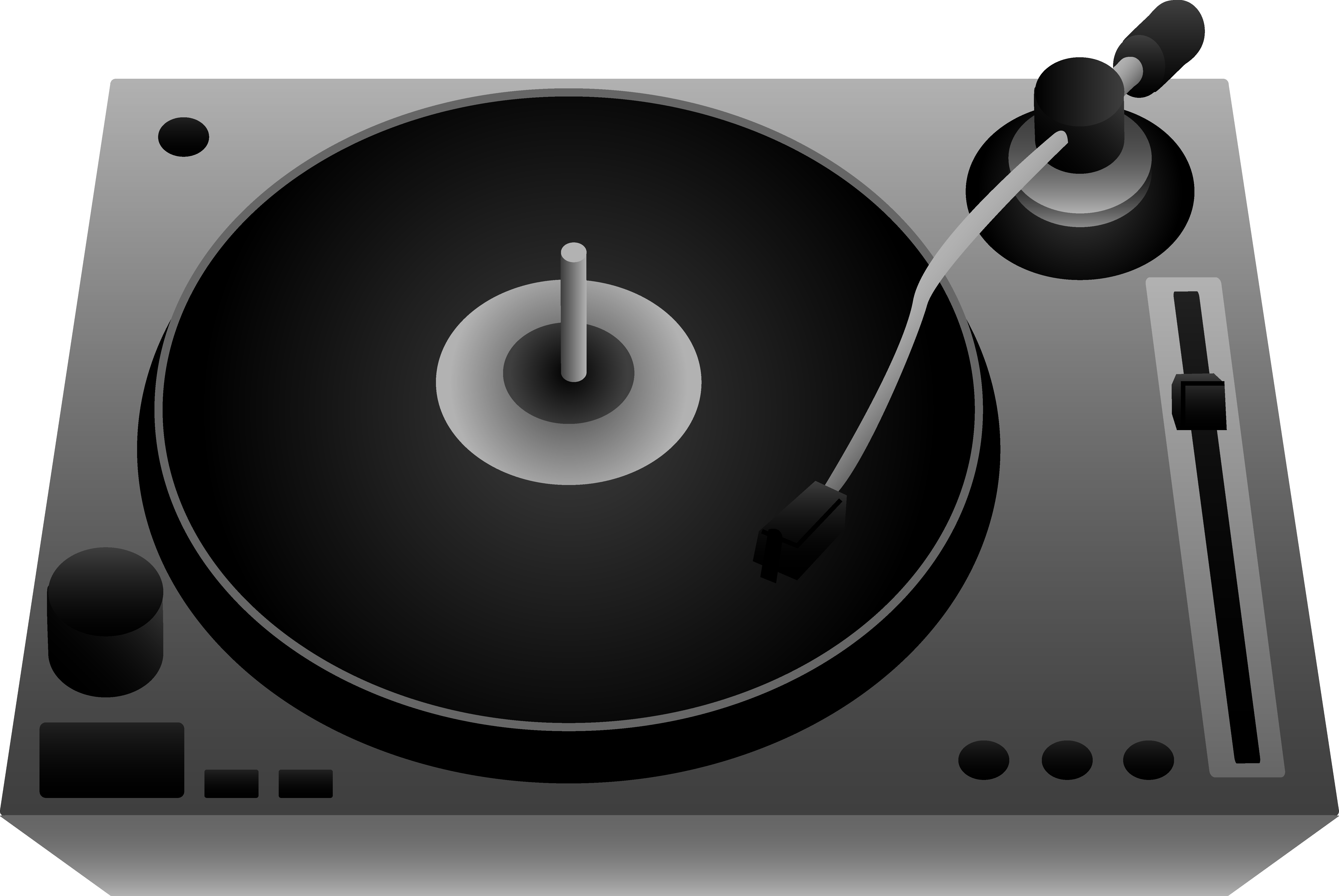 Disc Jockey No Background (indigo, gray, white, black, silver)