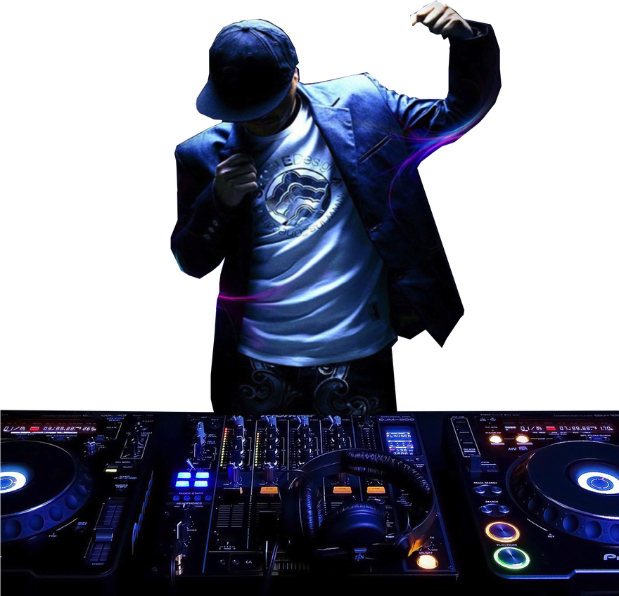 Disc Jockey Png Image (black)