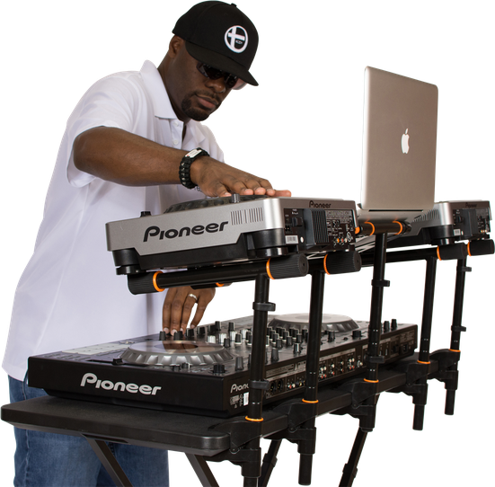 Disc Jockey Png Images (black, lavender, silver)