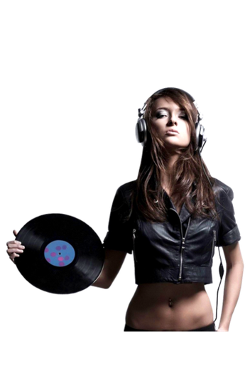 Disc Jockey Png Transparent (black)