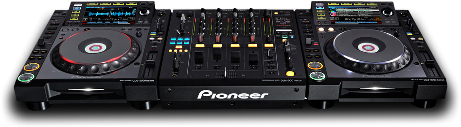 Disc Jockey Pioneer Dj Controller Png (black)