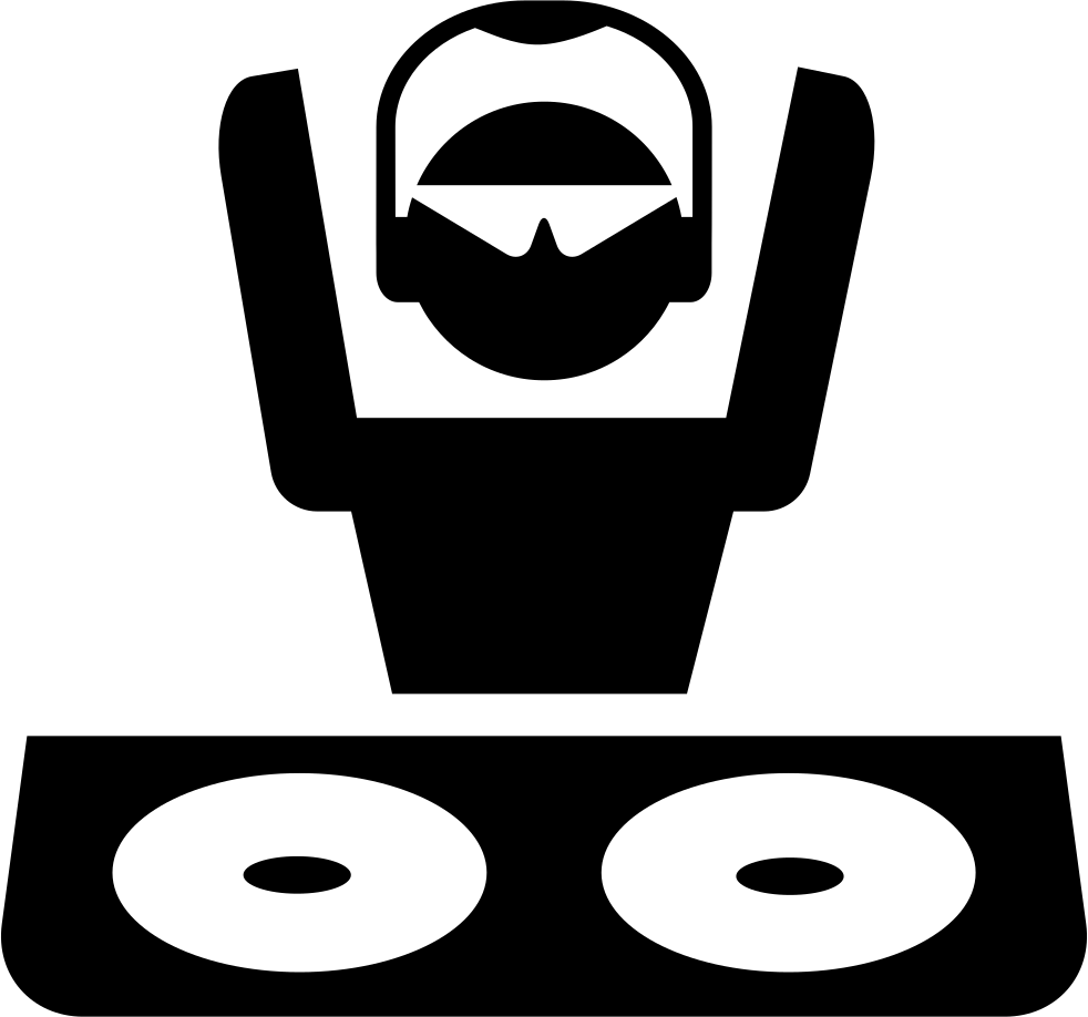 Disc Jockey Silhouette Png Clipart (indigo, gray, white, black, lavender)