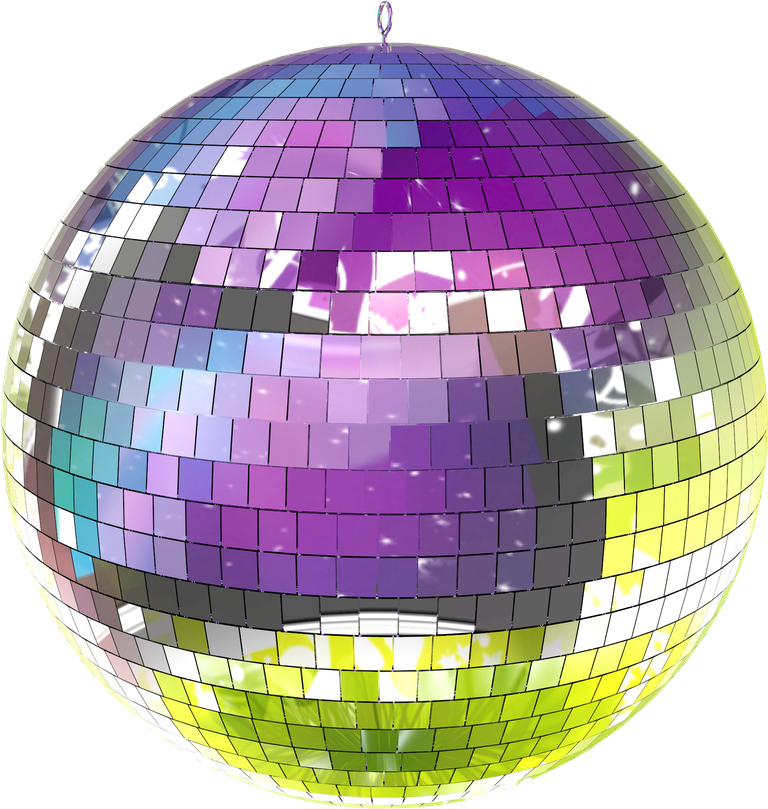 Disco Ball Png Clipart (lavender, black, gray, white)