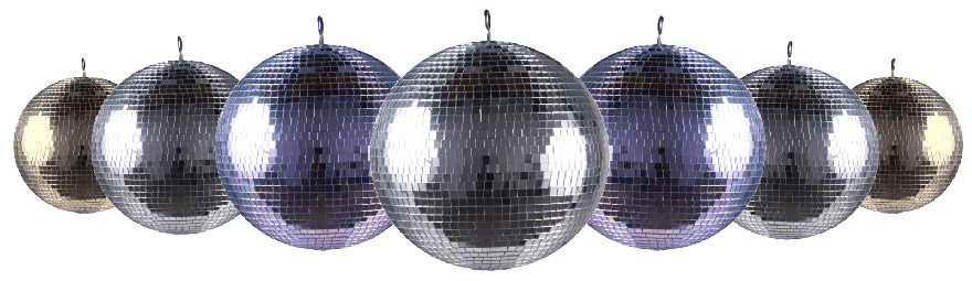 Disco Ball Png File (white)