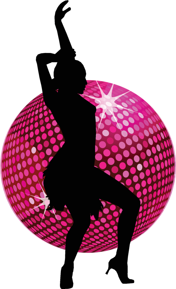 Disco Ball Png Isolated Transparent Picture (black)