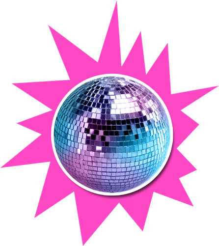 Disco Ball Png Photos (violet, black)