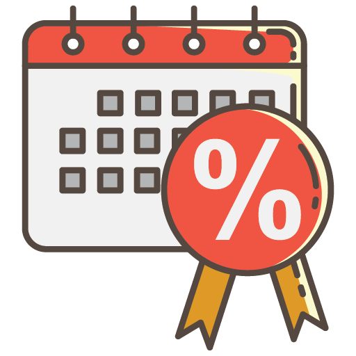 Discount Calendar Date Icon Free Transparent Png Icon Download (indigo, lavender, chocolate, white)