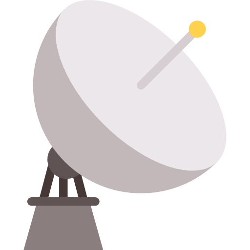 Dish Antenna Png Image (lavender, silver, gray, white)