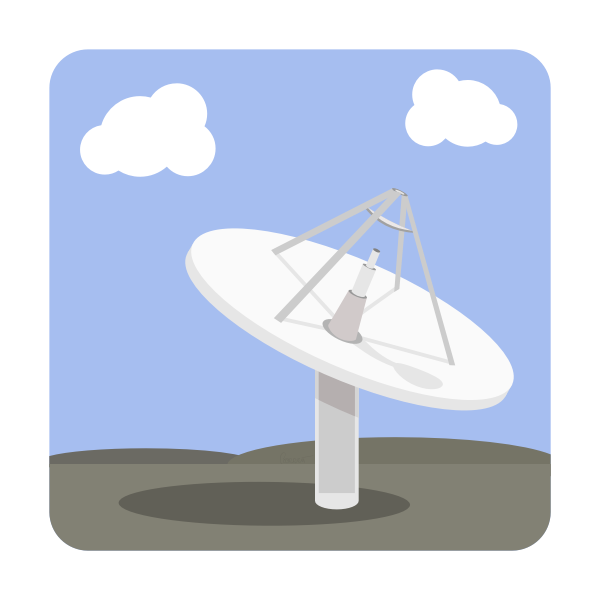 Dish Antenna Satellite Png File (black, gray, silver, white)