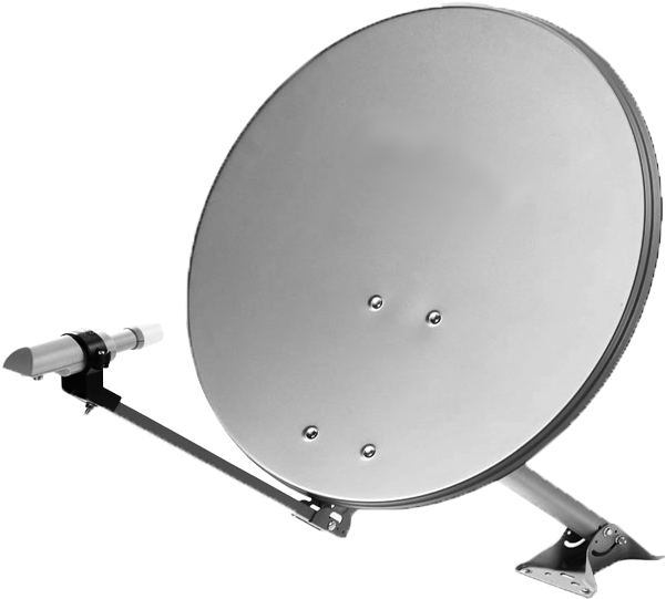 Dish Antenna Satellite Png Image (gray, black, lavender, silver)