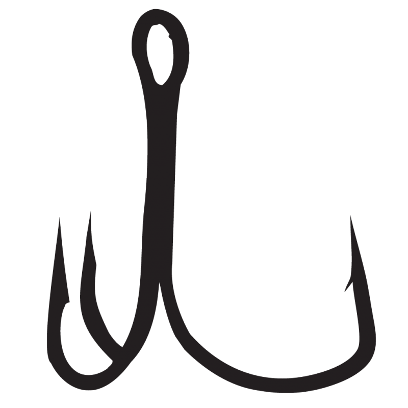 Fish Hook Png Pic (black, silver, white)