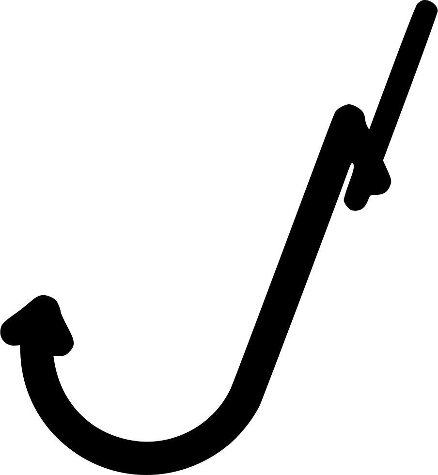 Fish Hook Png Transparent (black, lavender, white)