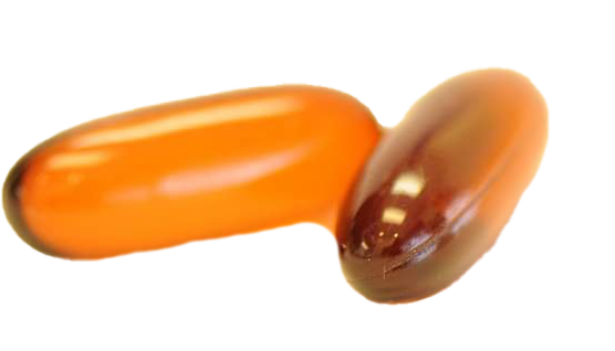 Fish Oil Capsule Png Image (orange, white)