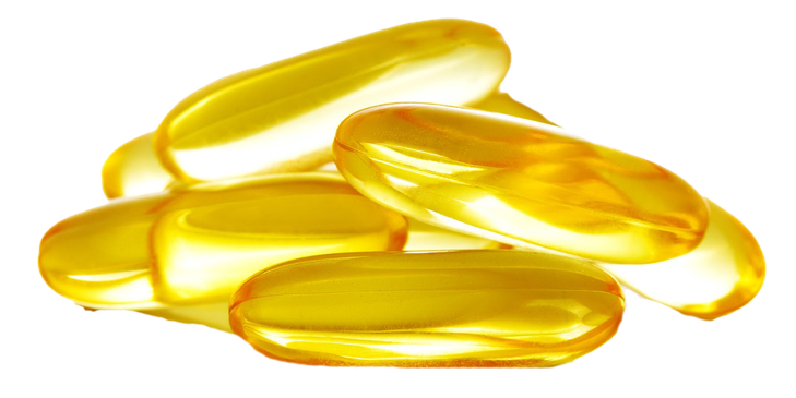 Fish Oil Capsule Png Transparent Image (black, gold, orange, white)