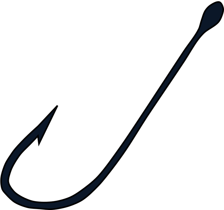 Fishing Hook Png Image (black)