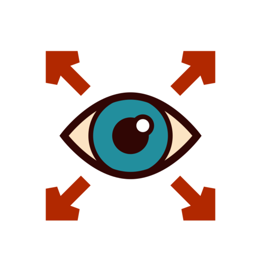 Vision Free Png Icon (maroon, beige, black, teal)