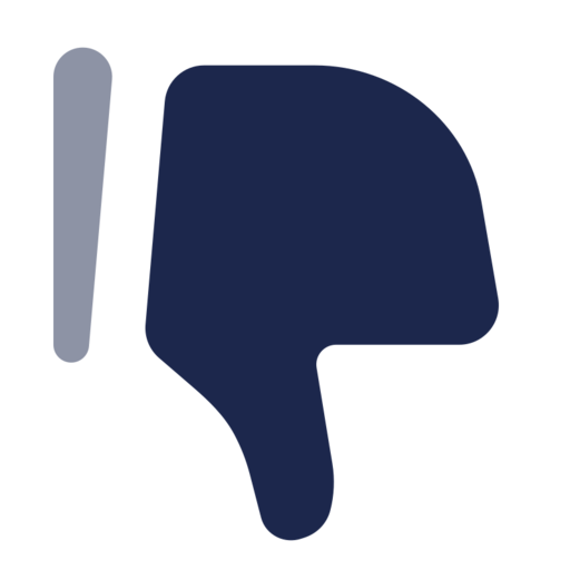 Dislike Free Png Icon (navy, black)