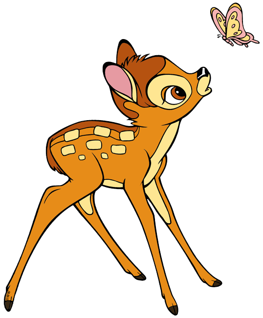 Disney Bambi Png Transparent Image (white, chocolate, salmon, orange)