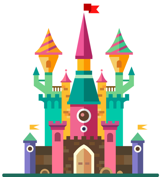 Disney Castle Png Clipart (gray, teal, black, maroon, salmon)