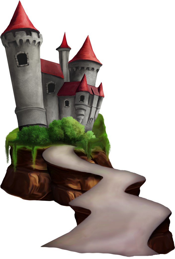 Disney Castle Png File (black, gray, indigo)