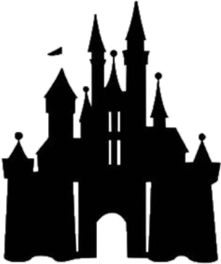 Disney Castle Png Image (black)