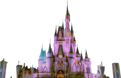 Disney Cinderella Castle Png Image (black)