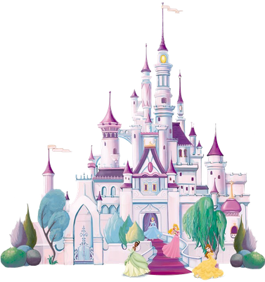 Disney Cinderella Castle Png Transparent Image (black, white, lavender)