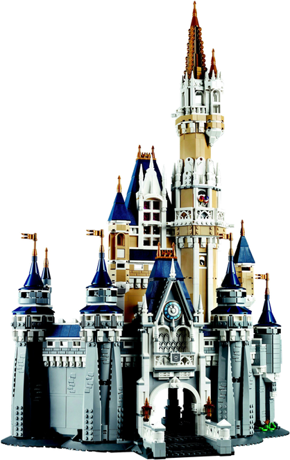 Disney Cinderella Castle Transparent Background (black)