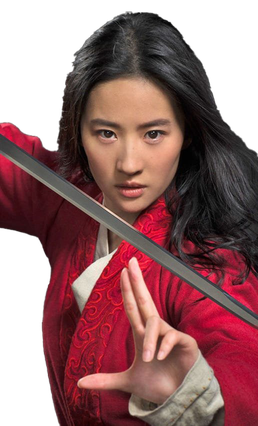 Disney Mulan Transparent Png (black)