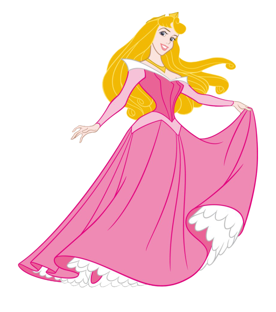 Disney Princess Aurora (white, plum)