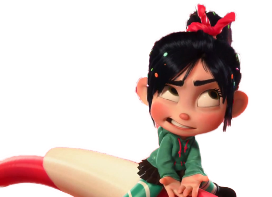 Disney Vanellope Png File (black, beige)