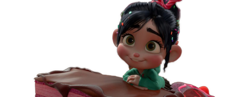 Disney Vanellope Png Image (black, gray, white)